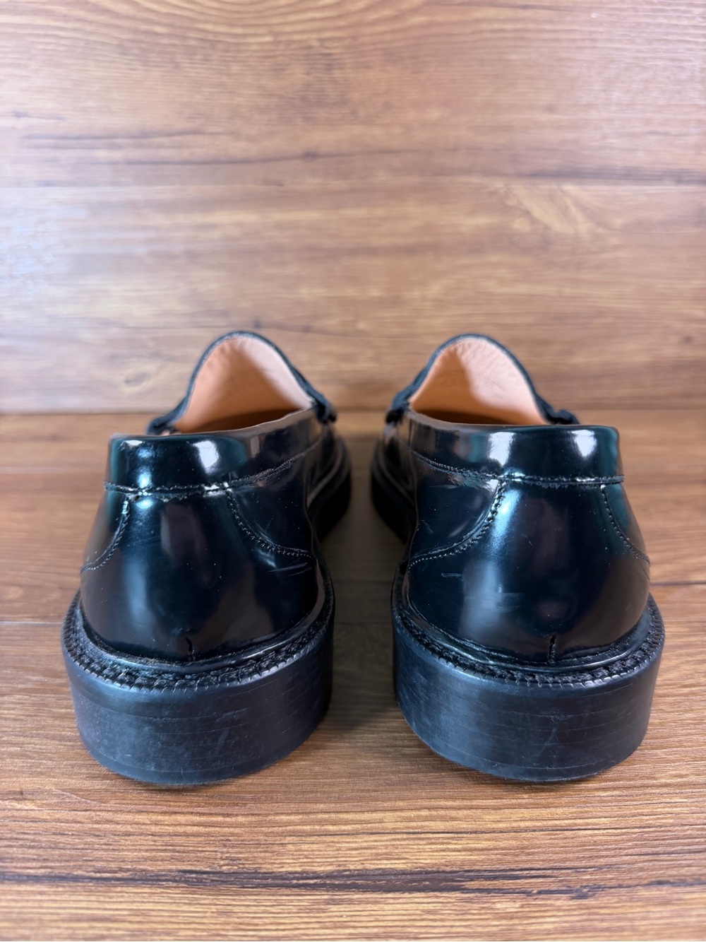 J.Crew Winona Penny Loafers Women’s Size 9 Slip-On Shoes Leather Black - Picture 4 of 11